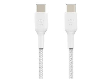 Belkin USB-C To USB-C Cable Braided 1m USB C USB C Valkoinen