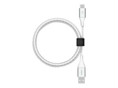 Belkin USB-A To USB-C Cable Braided 0.15m Valkoinen