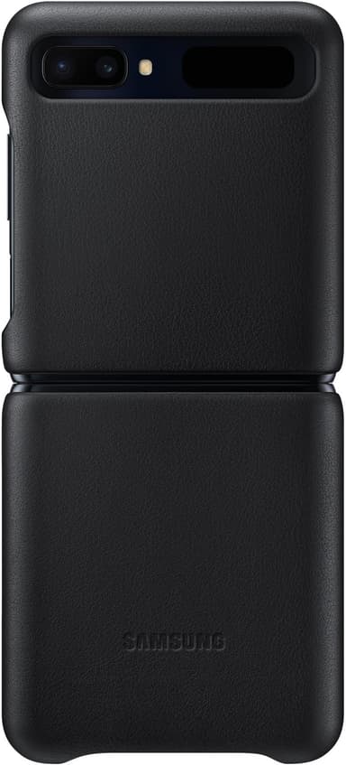 Samsung Leather Cover EF-VF700 Galazy Z Flip Musta