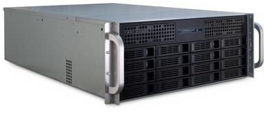 Inter-Tech IPC 4U-4416 16-Bay Storage Chassi Svart