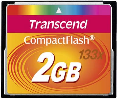 Transcend Flashgeheugenkaart 2GB CompactFlash-kaart