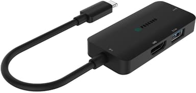 Prokord Mini Portreplicator 3-In-One USB-C Hann HDMI USB USB-C Hunn Svart