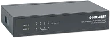 Intellinet 5-port Switch with PoE Passthrough 