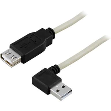 Deltaco USB2-102A 0.2m 4 pin USB Type A Han 4 pin USB Type A Hun 