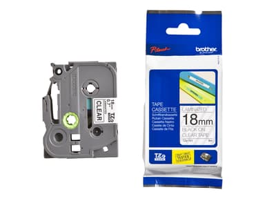 Brother Tape TZE-141 18mm Svart/Transparent 
