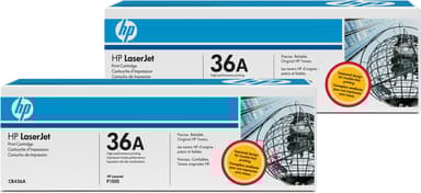 HP Toner Zwart 36A 2K - CB436AD 2-Pack 