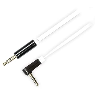 Deltaco AUDIO 3.5MM MALE - 3.5MM MALE ANGLED 1m Mini-phone stereo 3.5 mm Hann Mini-phone stereo 3.5 mm Hann