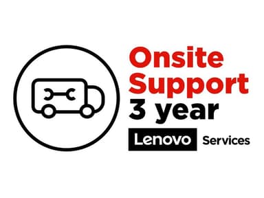Lenovo Onsite Upgrade - utvidet serviceavtale - 3 år - på stedet 