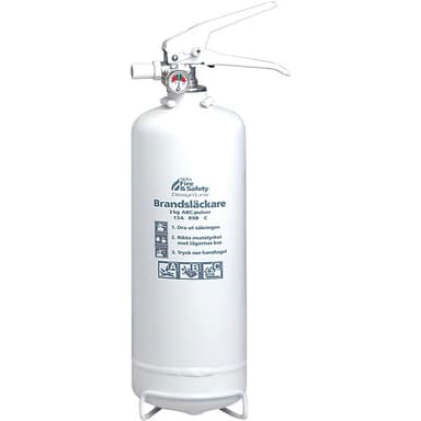 Nexa Brandsläckare 2kg ABC-Pulver 13A Väggmonterad Vit 
