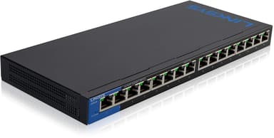 Linksys LGS116 16-Portars företagsanpassad gigabitswitch i skrivbordsformat 