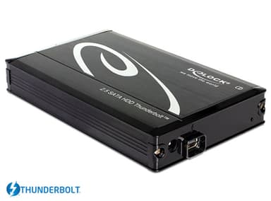 Delock 2.5" External Enclosure SATA HDD > Thunderbolt 2.5" Thunderbolt Zwart 