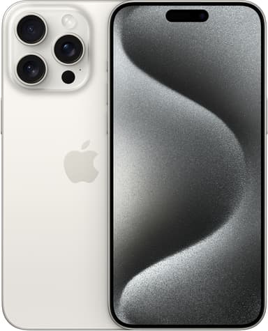Apple iPhone 15 Pro Max 1000GB Valkoinen tiotaani