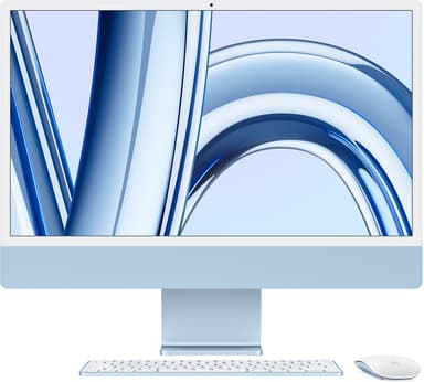 Apple iMac (2023) 24" Sininen M3 8GB 256GB SSD 10-core