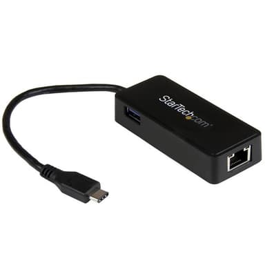 Startech USB 3.1 USB-C to Gigabit Network Adapter with Extra USB Port 