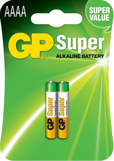 GP Batteri 25A-U2 AAAA/LR61 Super 2-Pack 