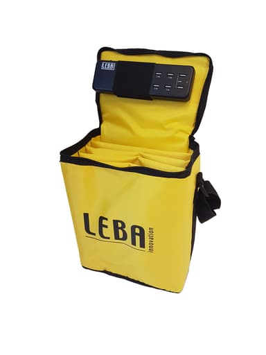 Leba Notebag With 5-Ports USB Charge Keltainen 