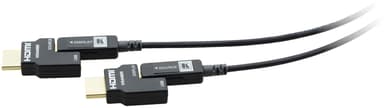 Kramer Active Optical 4K Pluggable HDMI Cable 30m 30m 5 pin Micro-USB Type B (kun strøm) HDMI Han 5 pin Micro-USB Type B (kun strøm) HDMI Han 