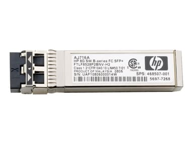 HPE SFP+ sändar/mottagarmodul 10 GB Fibre Channel (kortvåg) 