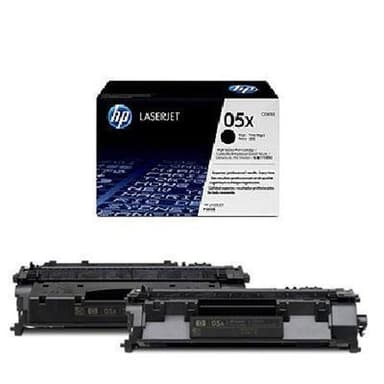 HP Toner Svart 6.5K - CE505XD 2-Pack 