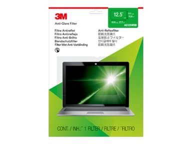3M Anti-Glare-filter for bærbar datamaskin med 12,5" widescreen 12.5" 16:9 