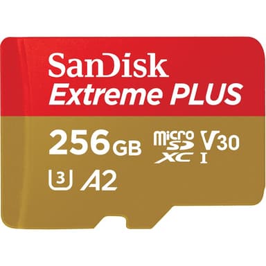 SanDisk Extreme Plus 256GB microSDXC UHS-I Memory Card 