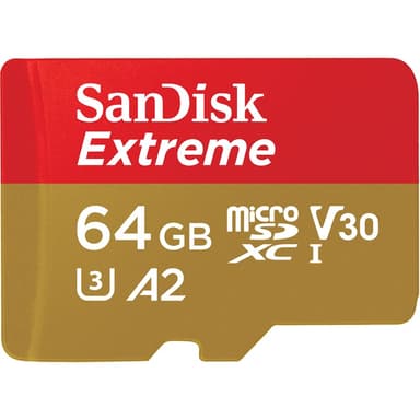 SanDisk Extreme 64GB microSDXC UHS-I -muistikortti 