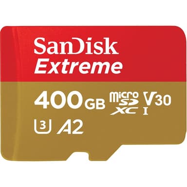 SanDisk Extreme 400GB mikroSDXC UHS-I minneskort 