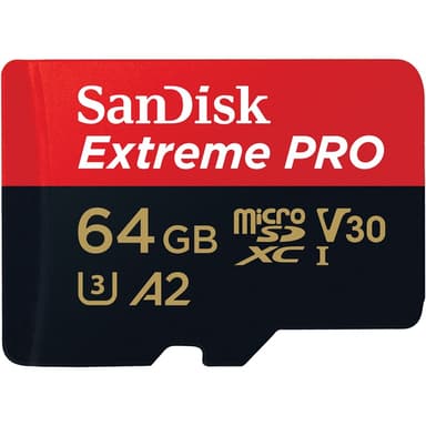 SanDisk Extreme Pro 64GB microSDXC UHS-I Memory Card 
