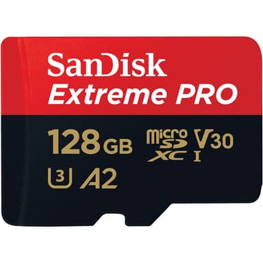 SanDisk Extreme Pro 128GB microSDXC UHS-I Memory Card 