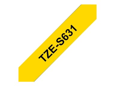 Brother Tape TZE-631 12mm Sort/Gul 