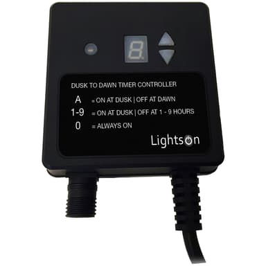 LightsOn Lyssensor/timer Maks 150 watt IP44 