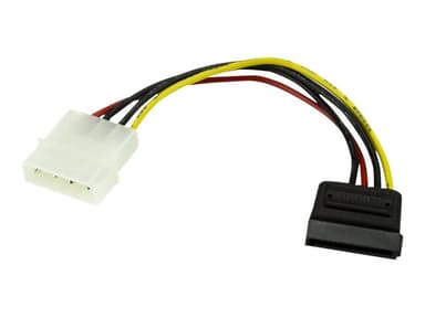 Startech 15 cm 4-pins Molex naar SATA Voedingskabel Adapter 15 pins Serial ATA-voeding Male 4-PIN interne voeding Male 