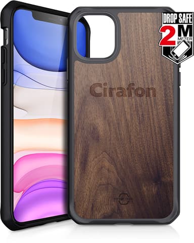 Cirafon Hybrid Fusion iPhone 11 Mörkt trä Svart 
