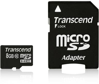 Transcend Flashminnekort 8GB microSDHC 