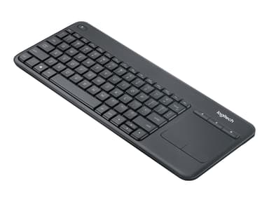 Logitech Wireless Touch Keyboard K400 Plus Trådlös Engelska - USA/internationell Svart 