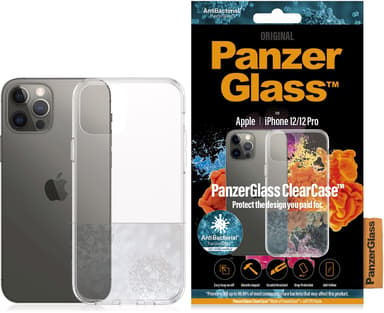 Panzerglass ClearCase iPhone 12 iPhone 12 Pro Läpinäkyvä 