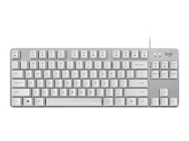 Logitech K835 Tkl Mechanical Keyboard Silver/White Kabelansluten Nordisk Silver Vit 