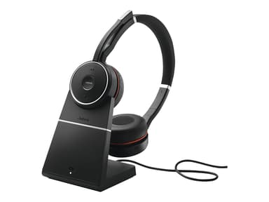 Jabra Evolve 75 Stereo MS Headset (incl. Charging Stand) Sort 