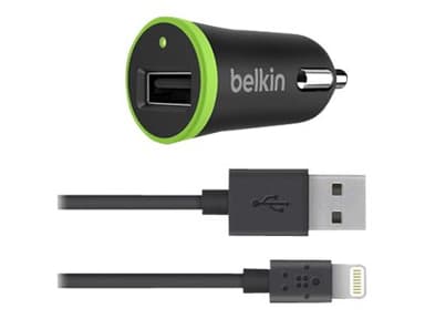 Belkin BOOST UP Car Charger+Cable Zwart 