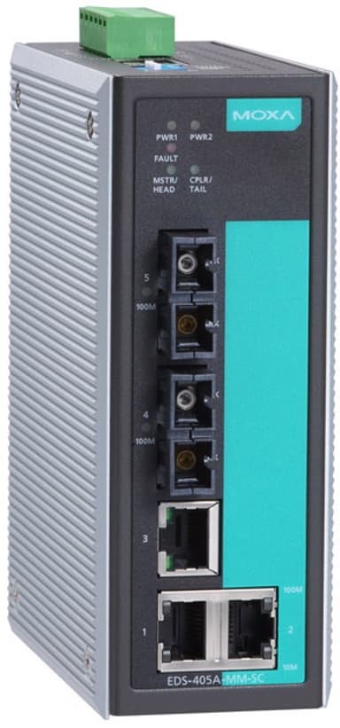 Moxa EDS-405A Industriell Hanterad 5-port Switch 
