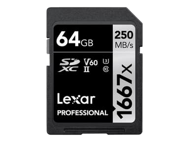 Lexar Professional 64GB SDXC UHS-II Memory Card 
