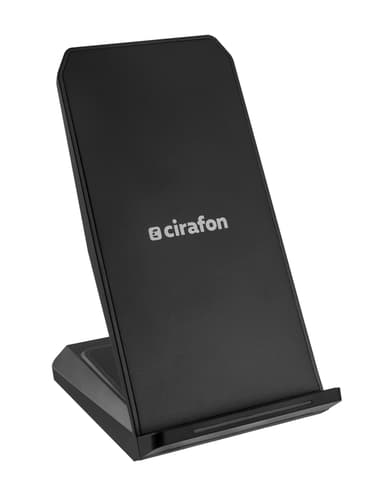 Cirafon On-table Qi Fast Chargd Wireless Stand Musta 