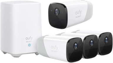 Anker Eufy eufyCam 2 Pro 3-pakning + Basestasjon + Ekstra 1080p (ikke-Pro) kamera 