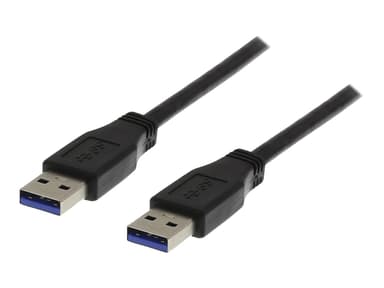 Deltaco USB3-210 1m 9-stifts USB typ A Hane 9-stifts USB typ A Hane 