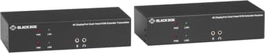 Black Box KVX Series KVM Extender DP Dual Head USB Audio CatX Tx+Rx 