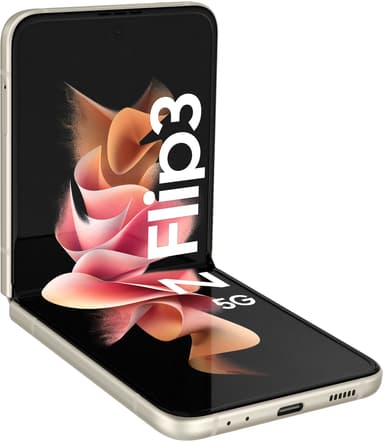 Samsung Galaxy Z Flip3 5G 256GB Dobbelt-SIM Kremfarget 