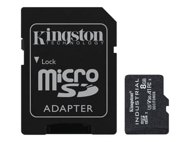Kingston Industrial 8GB microSDHC UHS-I -muistikortti 