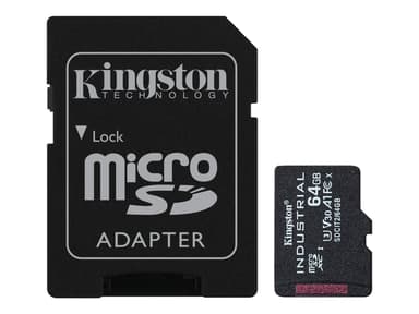 Kingston Industrial 64GB mikroSDXC UHS-I minneskort 