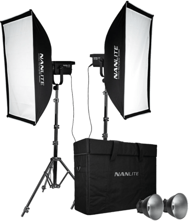 NANLITE Fs-200 LED 2 Light Kit With Stand 