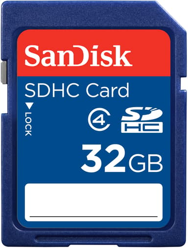 SanDisk Standard 32GB SDHC-geheugenkaart 